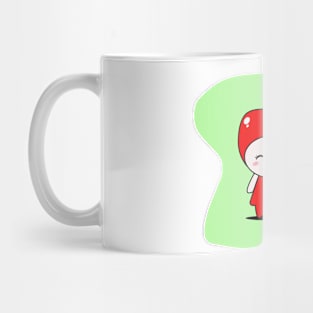 Cute Apple Character Mug